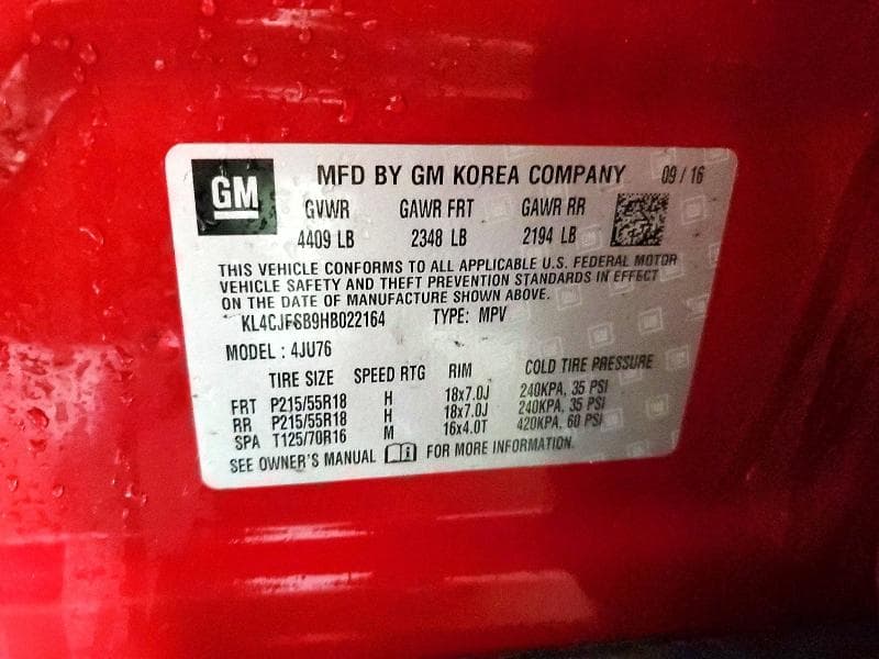 2017 BUICK ENCORE PREFERRED II PREFERRED II 13