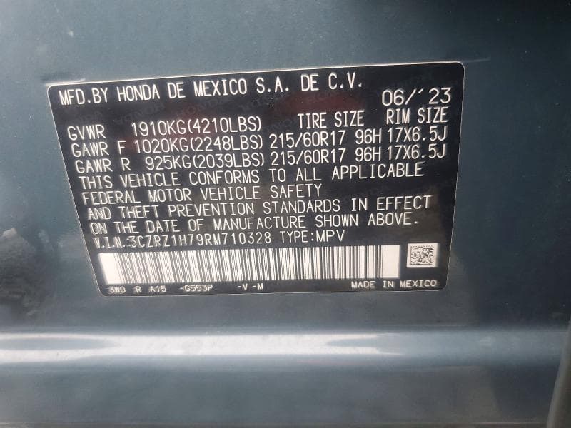 2024 HONDA HR-V EXL 13