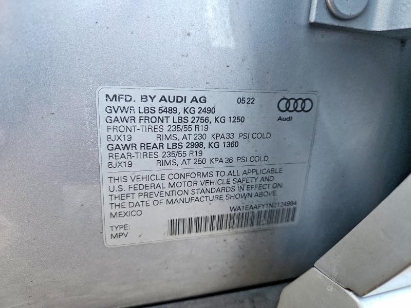 2022 AUDI Q5 PREMIUM PLUS 45 13