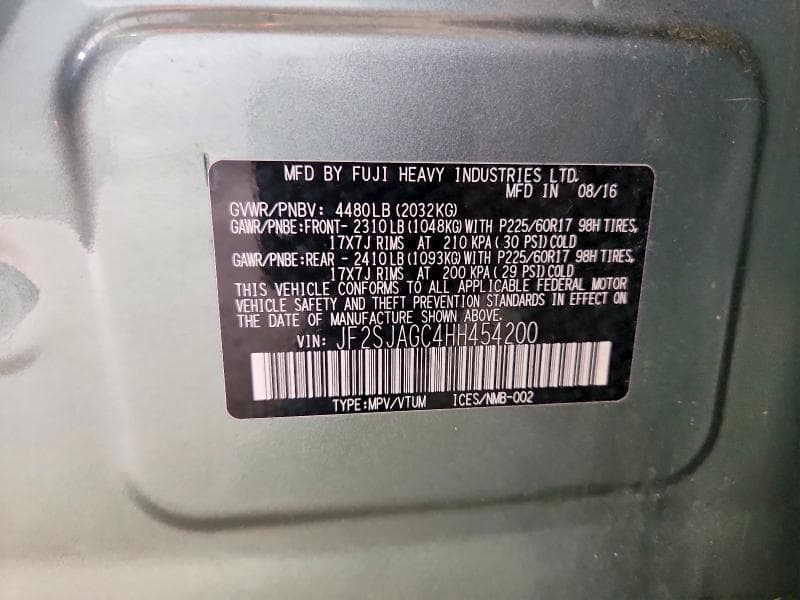 2017 SUBARU FORESTER 2.5I PREMIUM 13