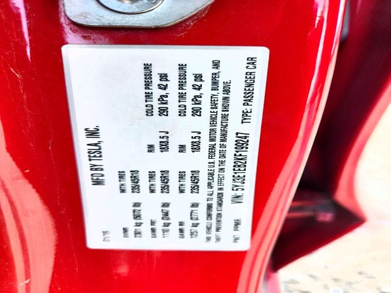 2019 TESLA MODEL 3 12