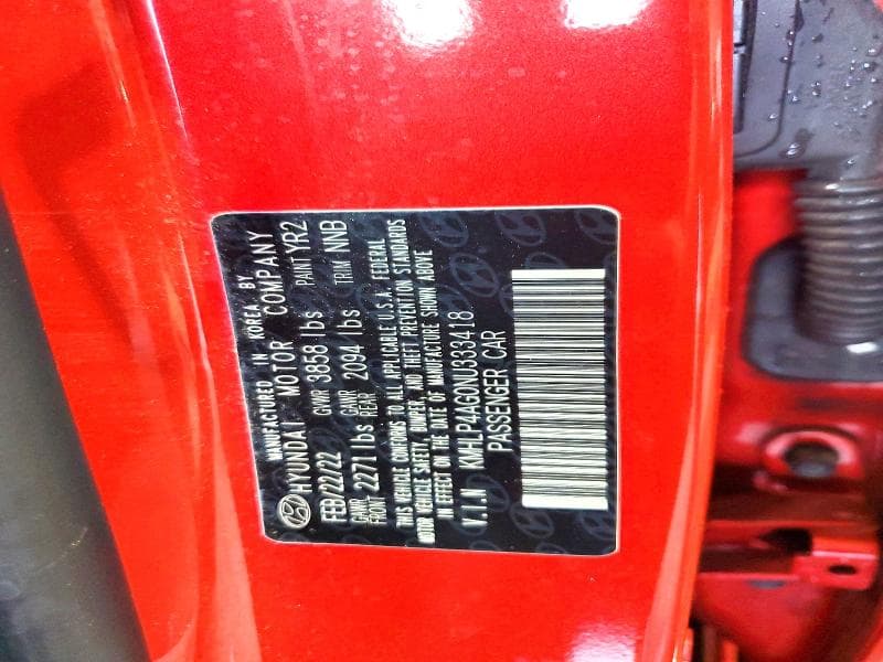 2022 HYUNDAI ELANTRA LIMITED LIMITED 13