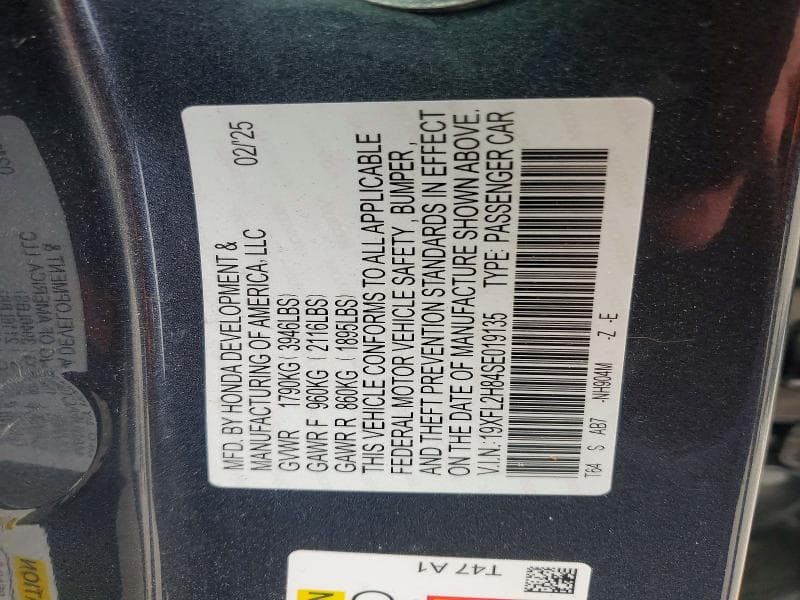2025 HONDA CIVIC SPORT 13