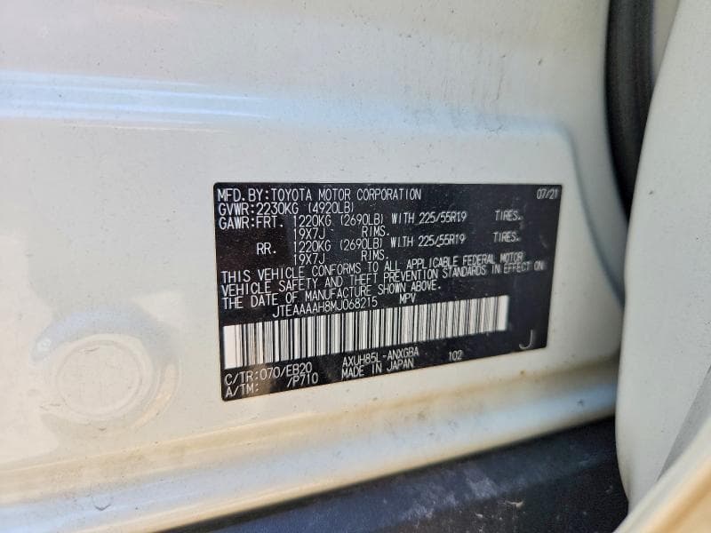 2021 TOYOTA VENZA XLE 14