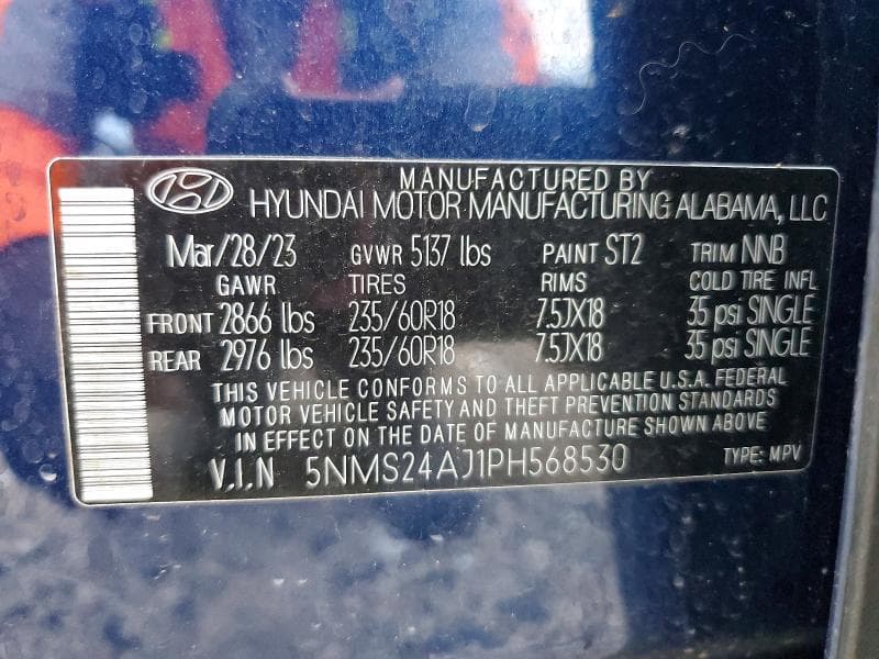 2023 HYUNDAI SANTA FE SEL 12