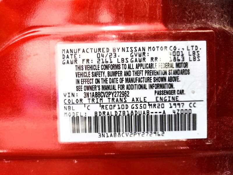2023 NISSAN SENTRA SV SV 13