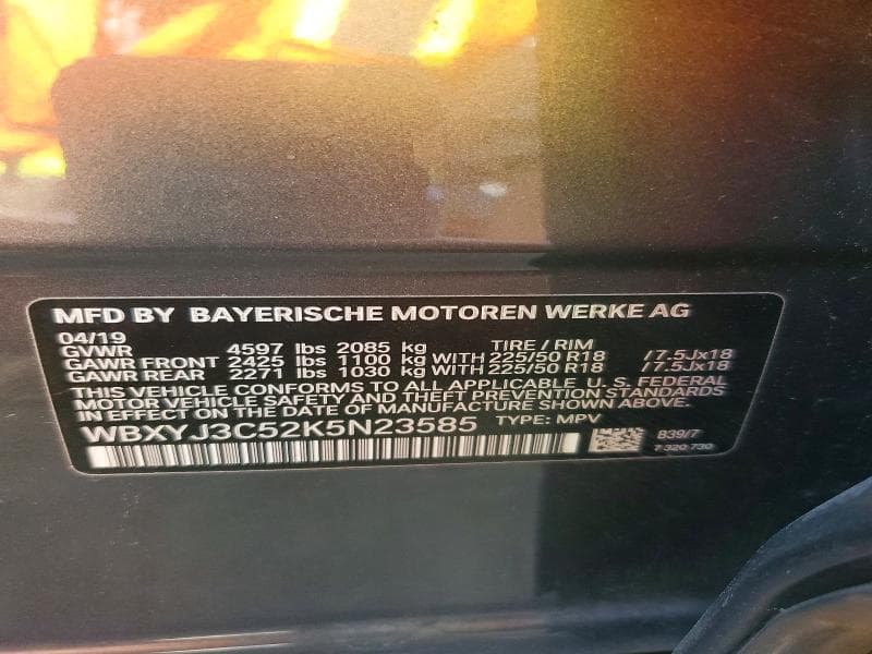 2019 BMW X2 SDRIVE28I 13