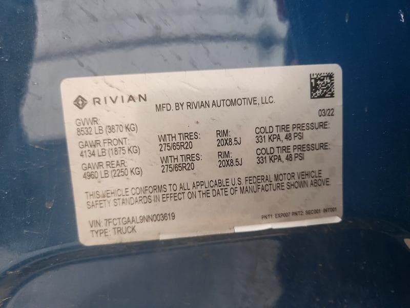 2022 RIVIAN R1T LAUNCH EDITION 13