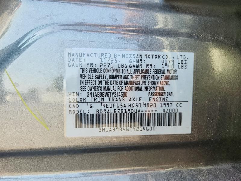 2026 NISSAN SENTRA S 13