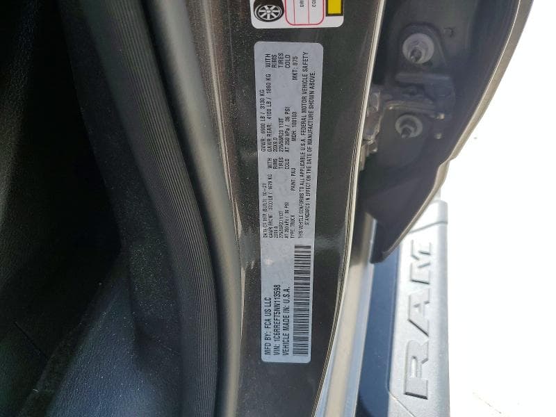 2022 RAM 1500 BIG HORN/LONE STAR BIG HORN/LONE STAR 12