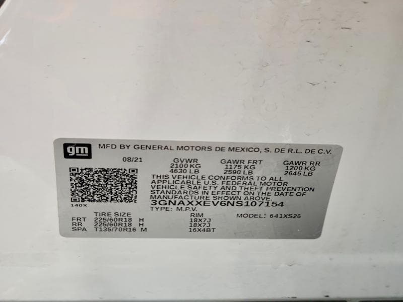 2022 CHEVROLET EQUINOX PREMIER PREMIER 13