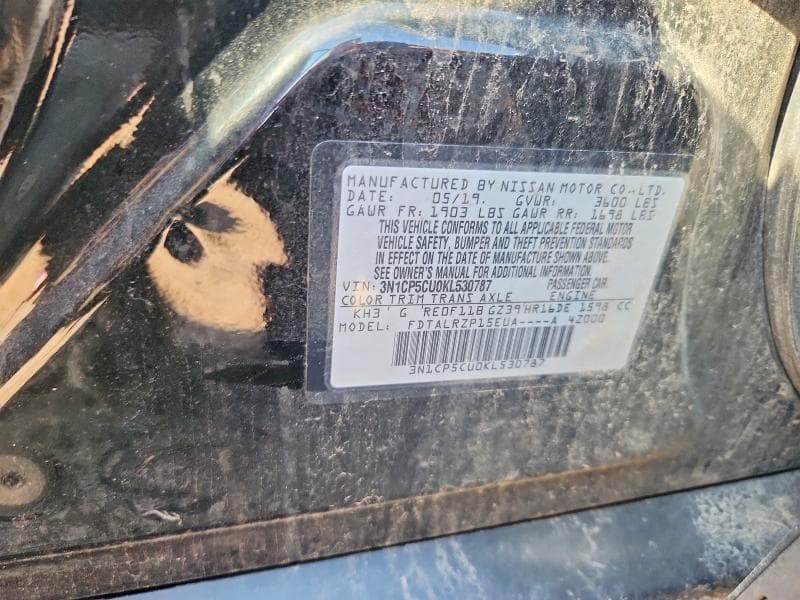 2019 NISSAN KICKS S S 12