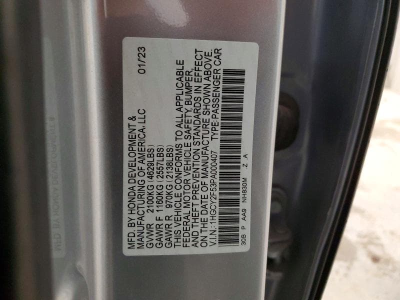2023 HONDA ACCORD HYBRID SPORT 12