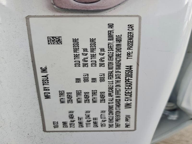 2023 TESLA MODEL 3 12