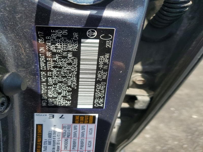2017 TOYOTA PRIUS PRIME PLUS 12
