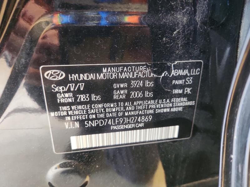 2018 HYUNDAI ELANTRA SE 12