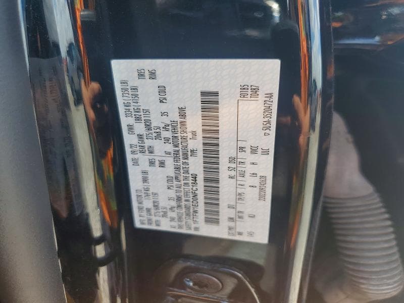 2022 FORD F150 SUPERCREW SUPERCREW 12
