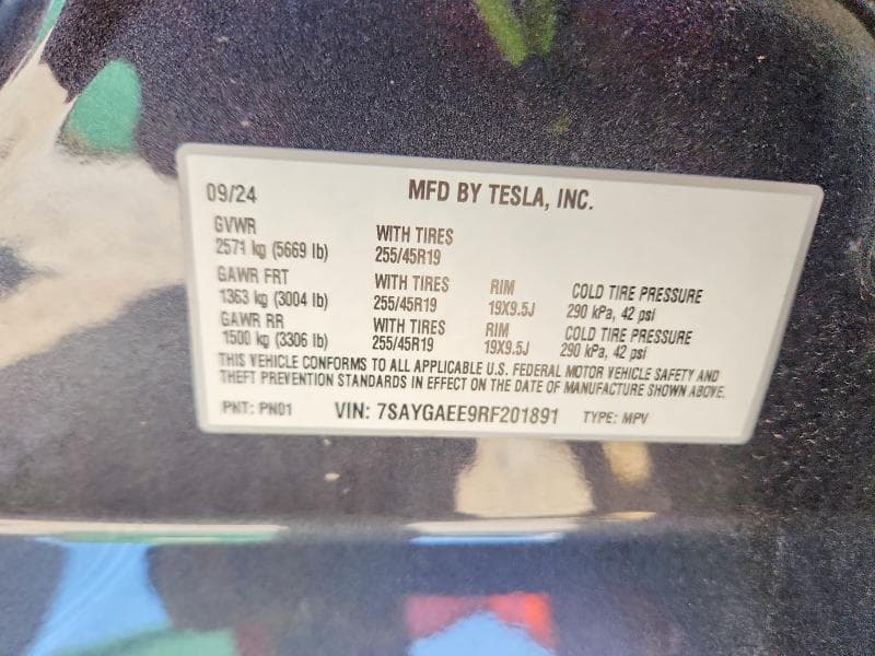 2024 TESLA MODEL Y 12
