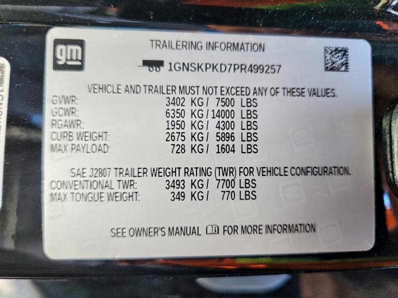 2023 CHEVROLET TAHOE K1500 Z71 K1500 Z71 14