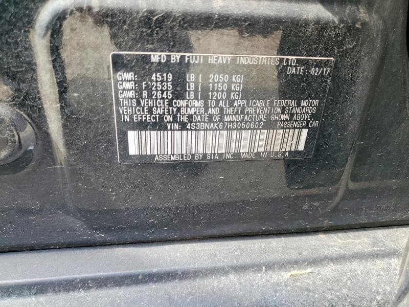 2017 SUBARU LEGACY 2.5I LIMITED 12
