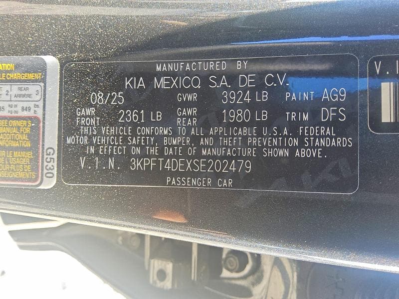 2025 KIA K4 LX 13