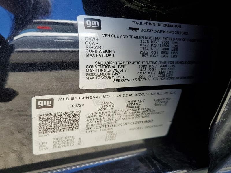 2023 CHEVROLET SILVERADO K1500 12