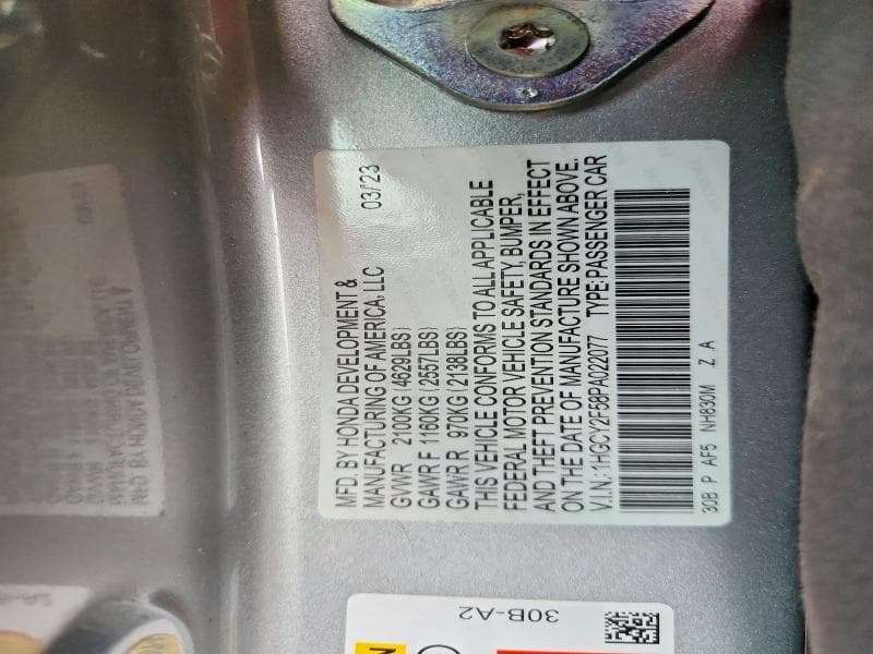 2023 HONDA ACCORD HYBRID SPORT 12