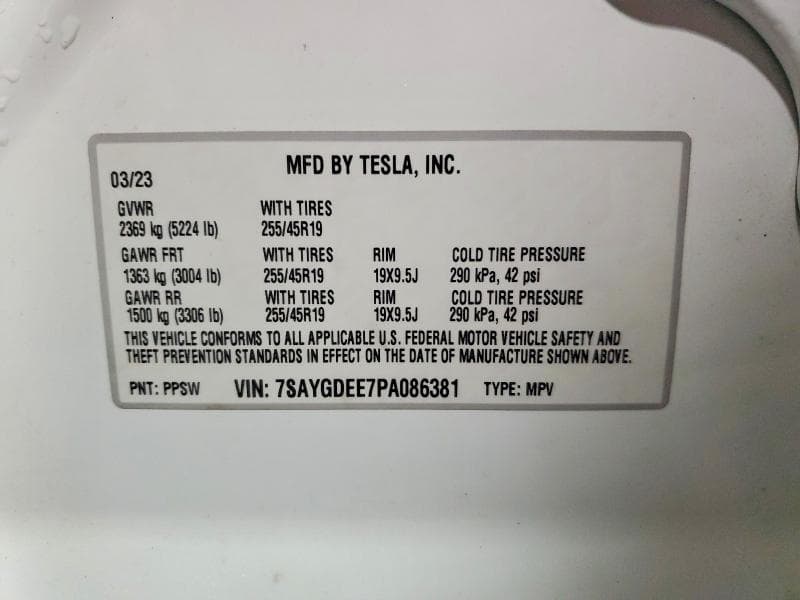 2023 TESLA MODEL Y 13