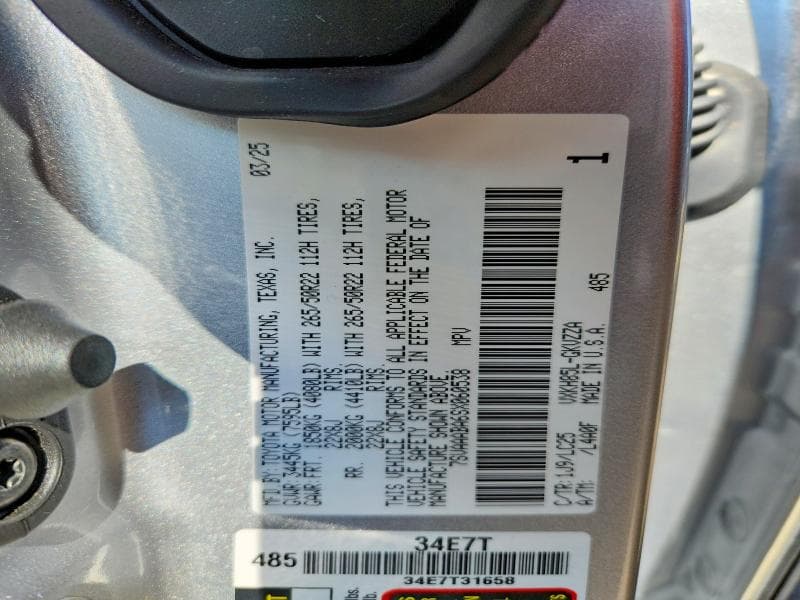 2025 TOYOTA SEQUOIA CAPSTONE 13