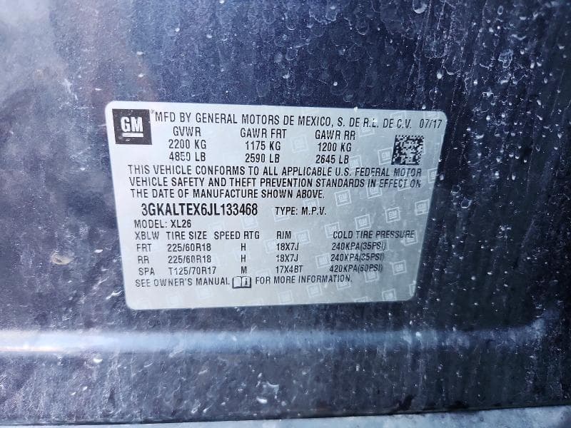 2018 GMC TERRAIN SLE 13
