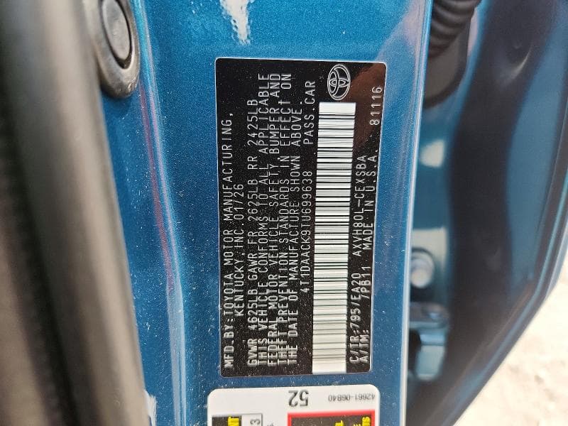 2026 TOYOTA CAMRY SE 12