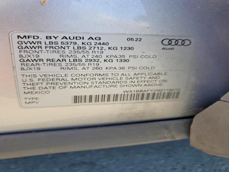 2022 AUDI Q5 PREMIUM PLUS 40 14