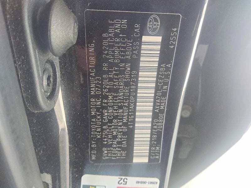 2023 TOYOTA CAMRY SE 12