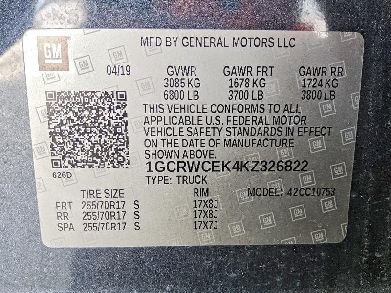 2019 CHEVROLET SILVERADO C1500 LT 12