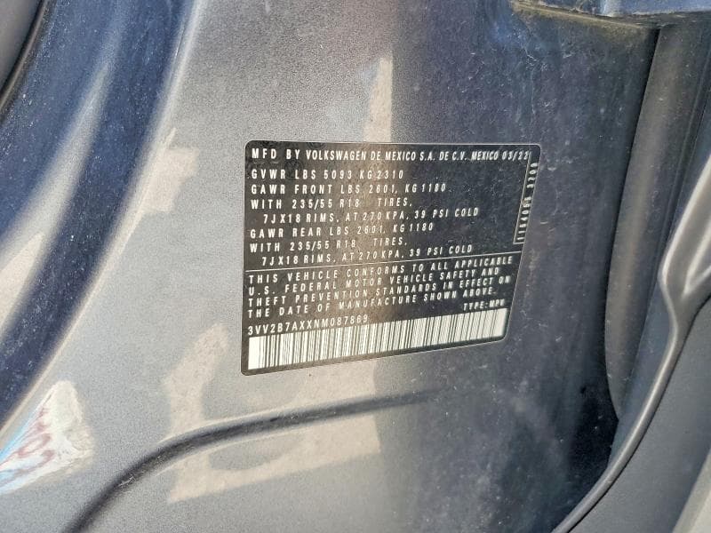 2022 VOLKSWAGEN TIGUAN SE SE 13