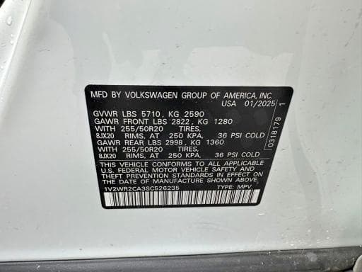 2025 VOLKSWAGEN ATLAS SE 10