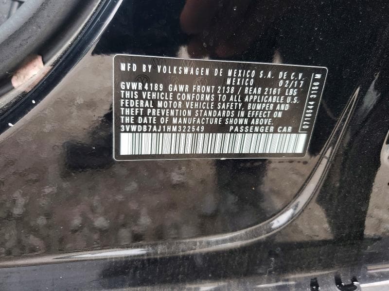 2017 VOLKSWAGEN JETTA SE 12