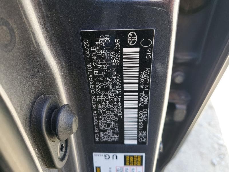 2020 TOYOTA PRIUS PRIME LIMITED 12