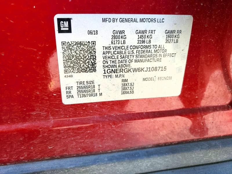 2019 CHEVROLET TRAVERSE LT 14