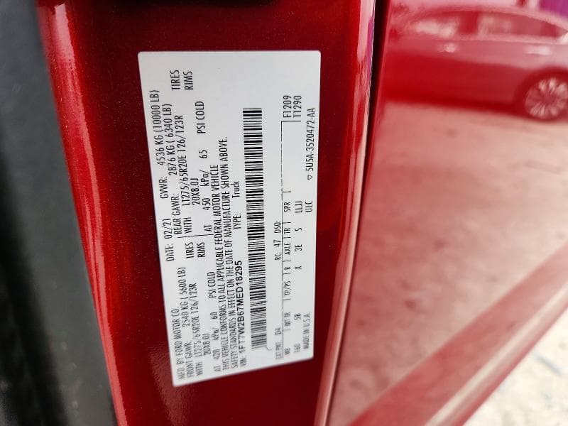 2021 FORD F250 SUPER DUTY 12