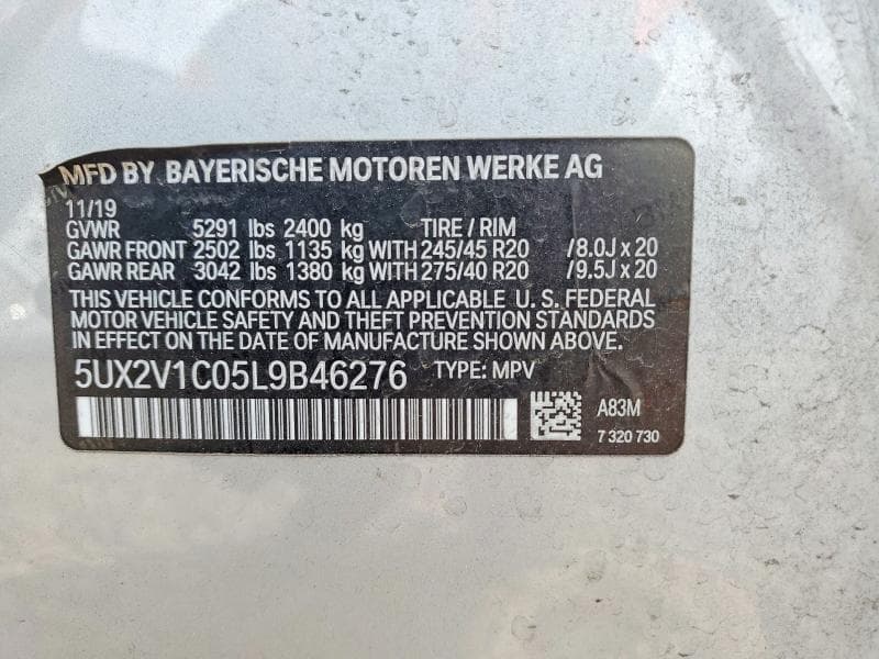 2020 BMW X4 XDRIVE30I 13