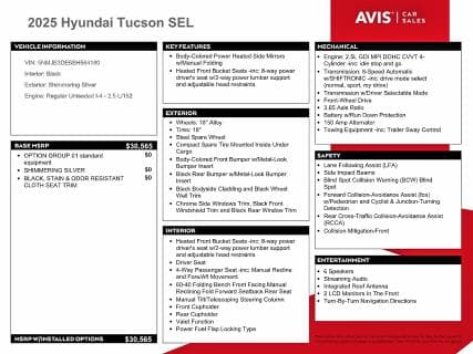 2025 HYUNDAI TUCSON SEL 13
