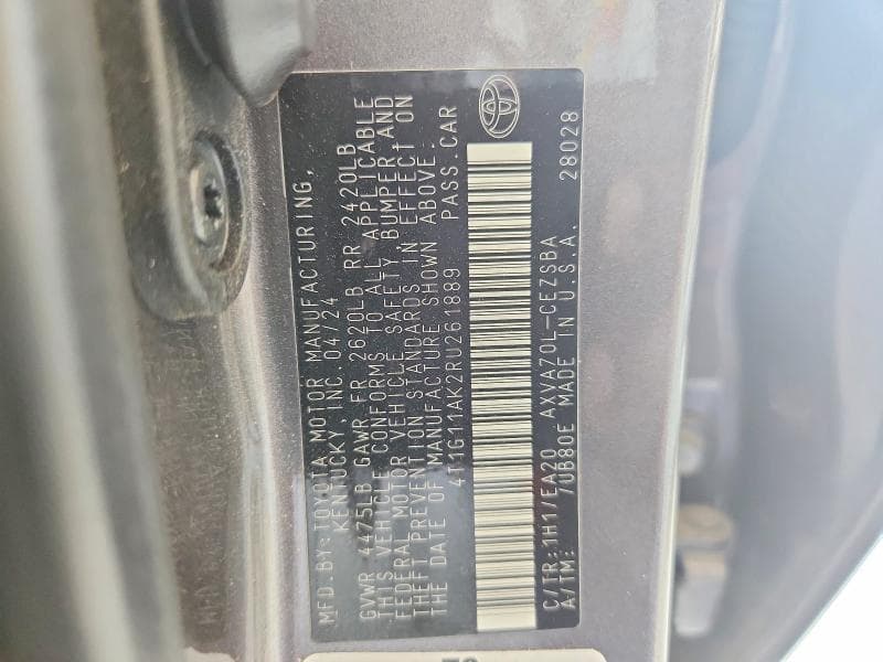 2024 TOYOTA CAMRY SE 13