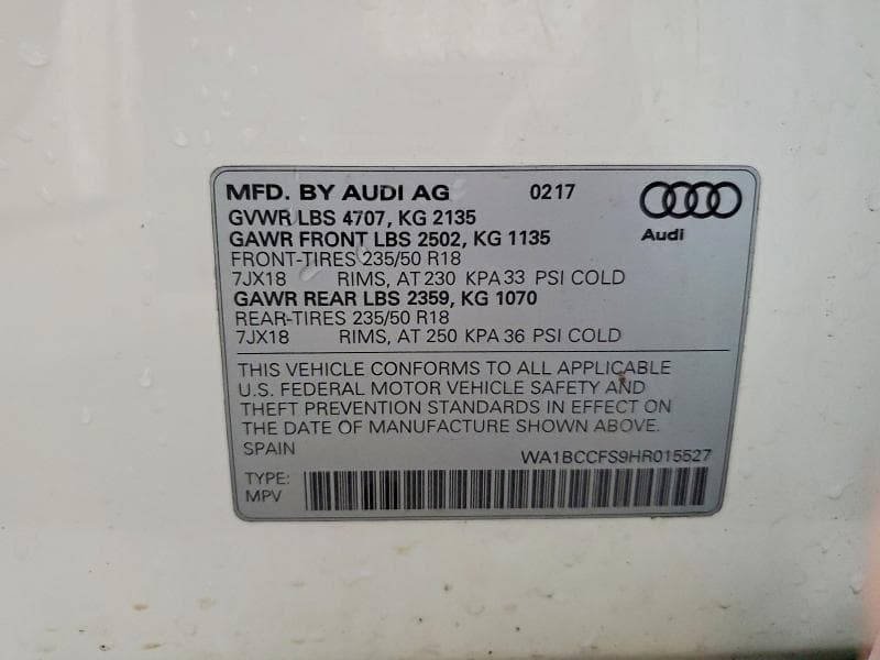 2017 AUDI Q3 PREMIUM PREMIUM 14