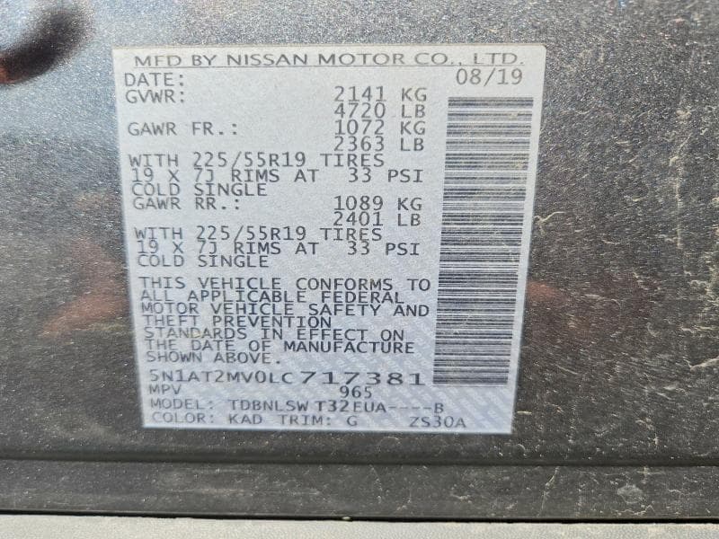 2020 NISSAN ROGUE SL SL 13