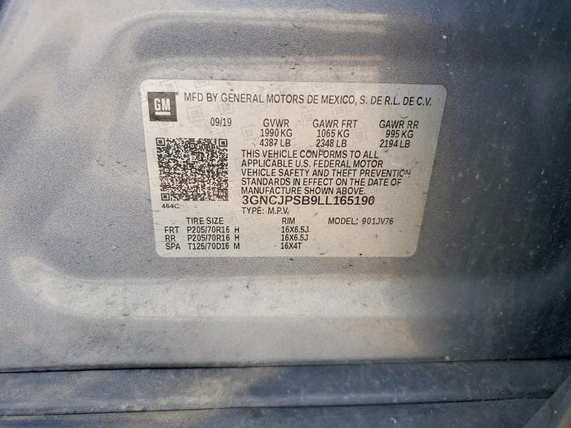 2020 CHEVROLET TRAX 1LT 1LT 13
