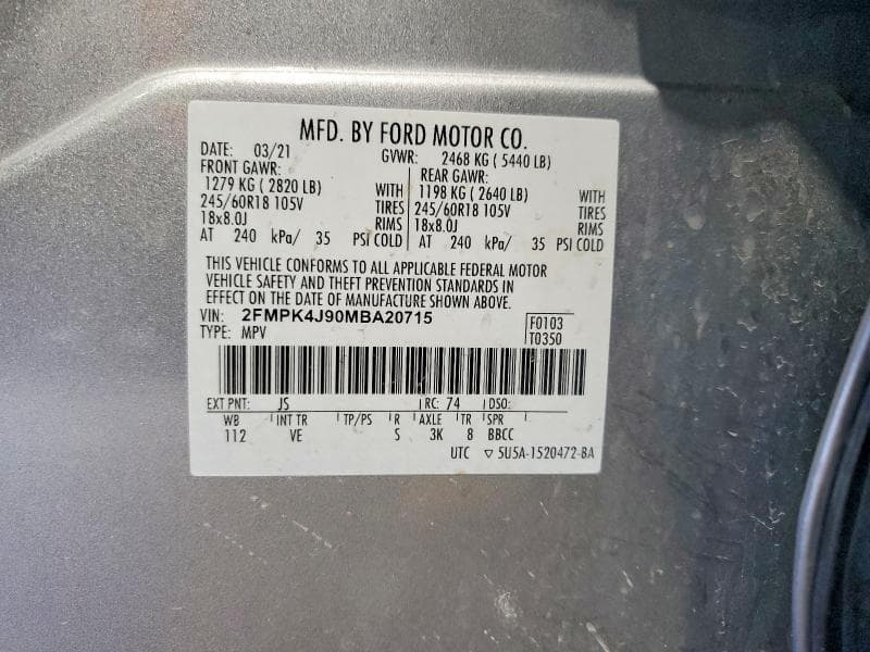 2021 FORD EDGE SEL 13