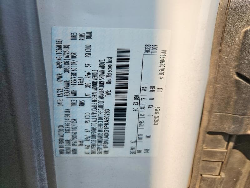 2023 FORD TRANSIT T-350 HD 12