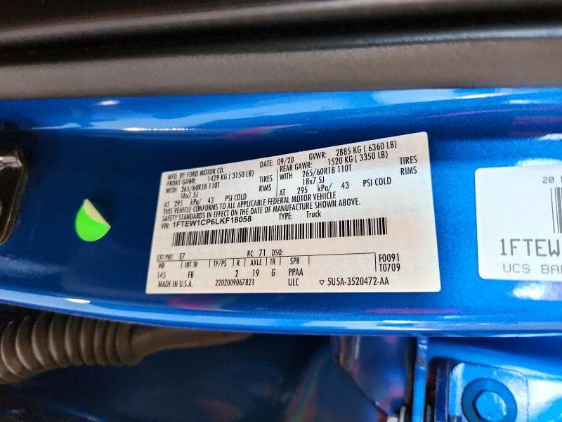 2020 FORD F150 SUPERCREW 12