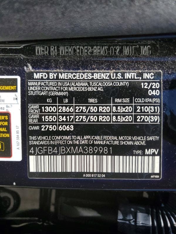 2021 MERCEDES-BENZ GLE 350 350 13